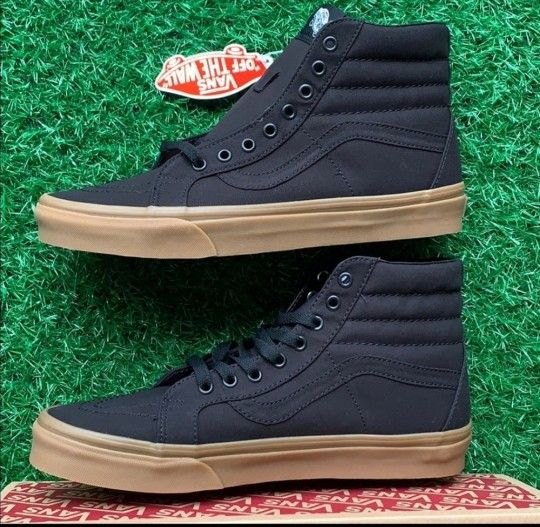 Vans SK8-hi Reissue Canvas Black And Gum Hi Top
