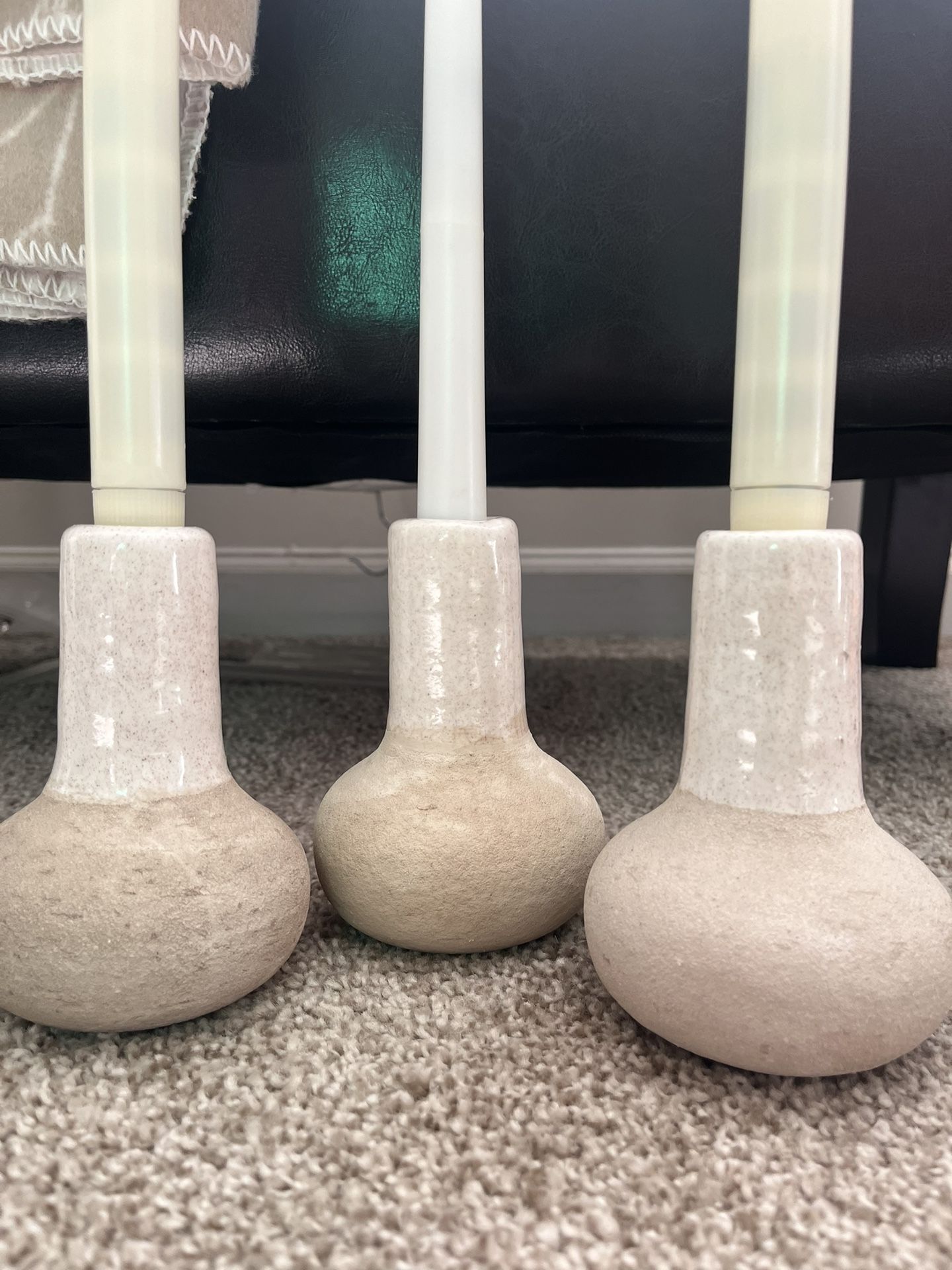 Candle holders set of three