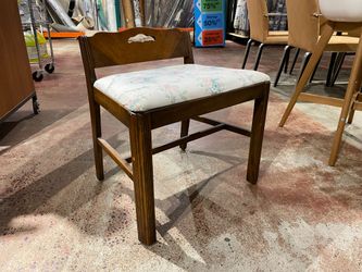 Antique Wooden Vanity Bench