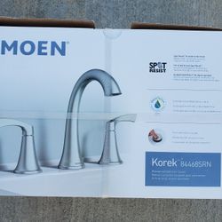 Moen Korek 2-Handle Widespread Bathroom Faucet in Brushed Nickel 84468SRN