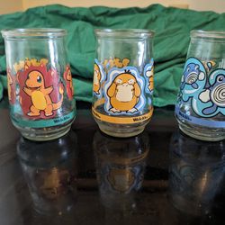 Set Of 3 1999 Pokemon Glasses