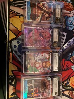 One piece and Pokemon graded and ungraded singles