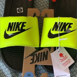 Nike Slides Size 11 Green New 