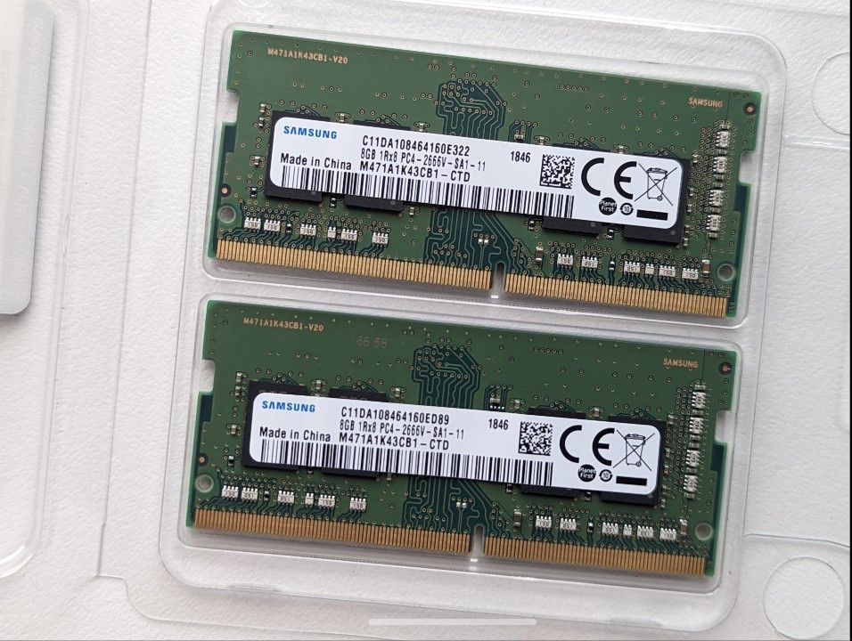 Samsung 16GB DDR4 2666MHZ, 260 PIN SODIMM, Laptop RAM memory