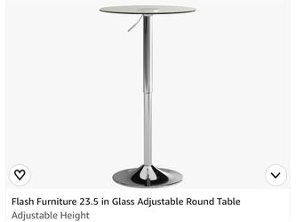 Glass high top table