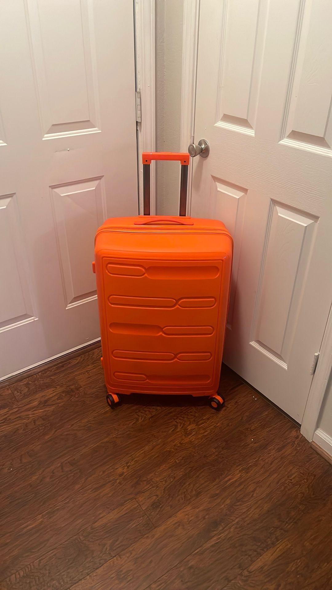 Neon Orange Suitcase