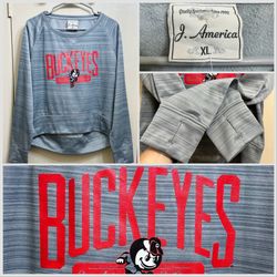 Ohio State Buckeyes pullover by J. America womens size xL