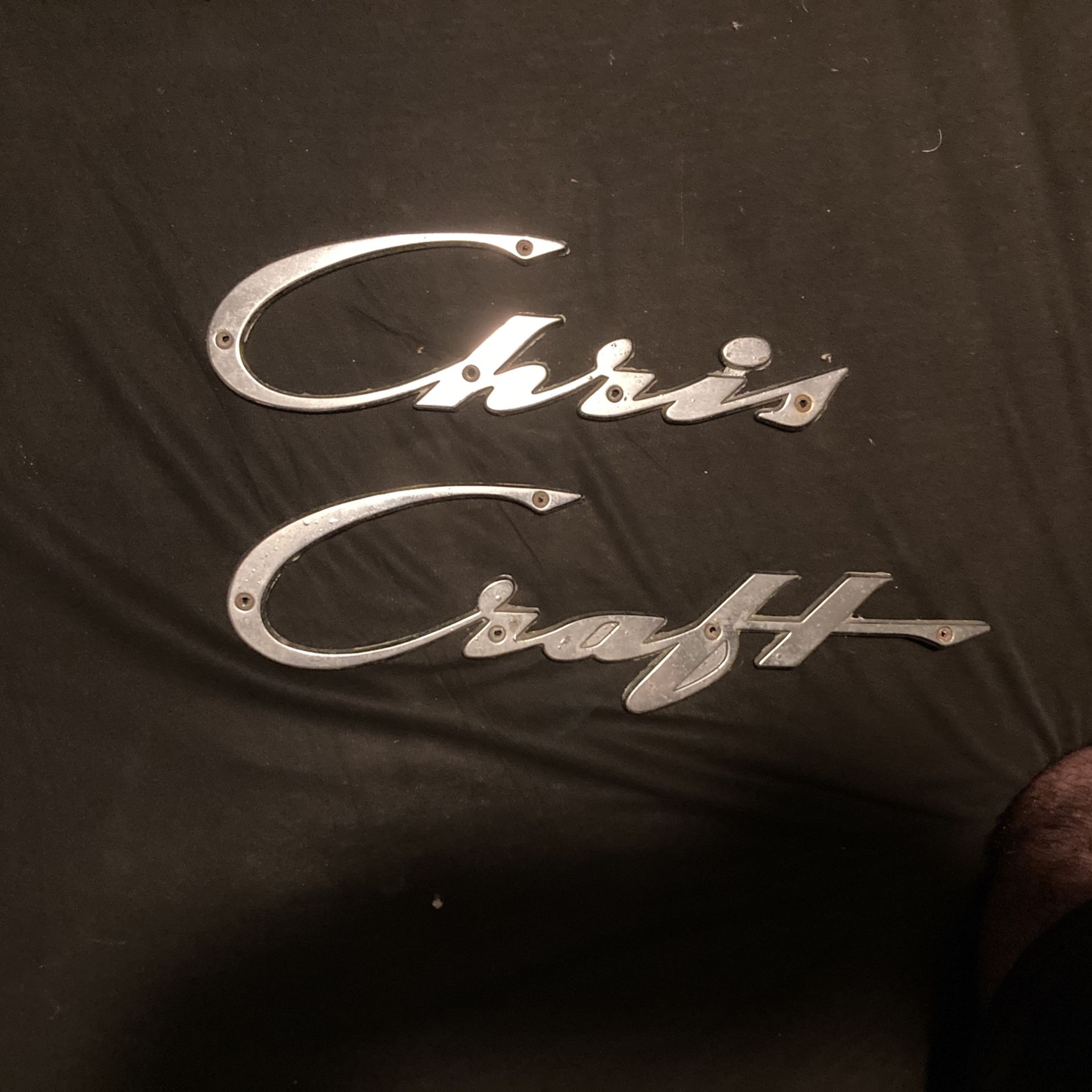 Chris Craft Chrome boat emblems