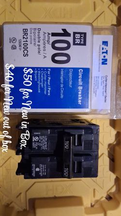 Eaton BR2100CS 100A Double Pole Circuit Breaker