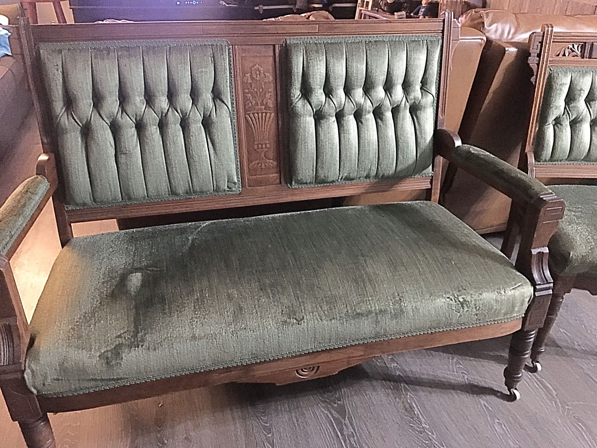 Beautiful Antique Settee and Chair