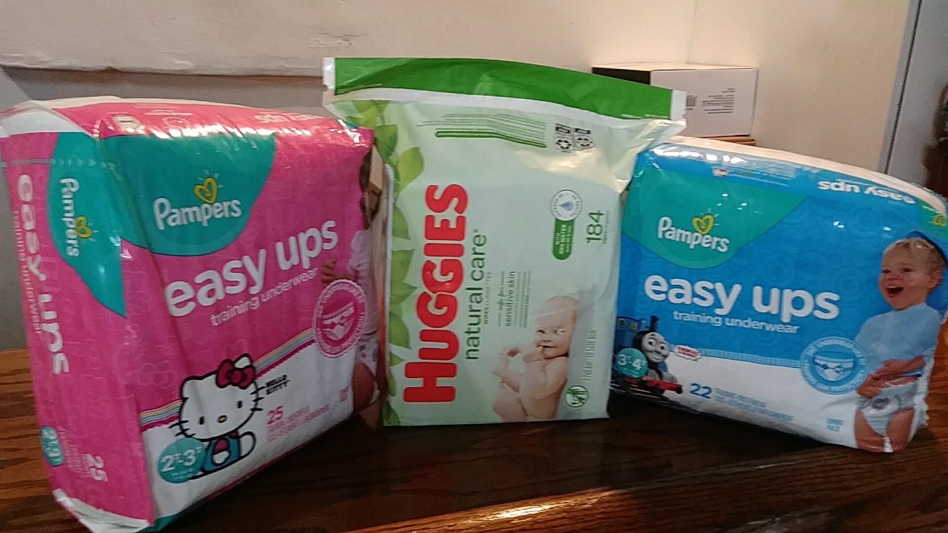 Huggies and pampers