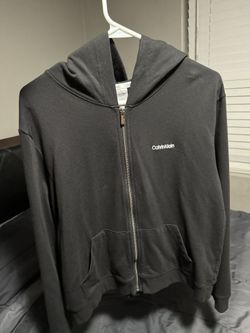 Calvin Klein Black Zip Up Hoodie (Women)