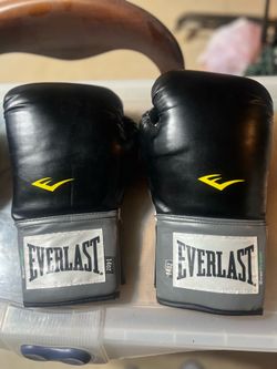 Everlast EverFresh 14 oz Boxing Gloves – Black/Gray – Excellent Condition