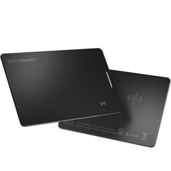 KeySmart SmartCard Wallet Tracker Card, Compatible with Apple Find My App, Rechargeable Thin GPS Item Finder for Luggage Tag, Purse, Passport, Slim Sm