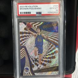 Brandin Podziemski #121 2023 Panini Revolution (PSA10) 