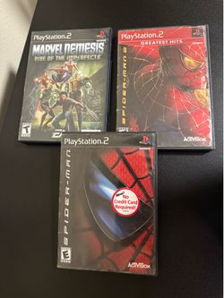 PlayStation 2 Spiderman and marvel games