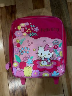 Hello Kitty Kids Rolling Luggage Bag