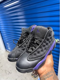 Preowned court purple aj13 sz 3y
