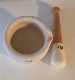 Vintage Coors USA Porcelain Apothecary Mortar and Pestle