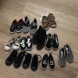Lot Of Vans And Converse And Carters Assorted Sizes