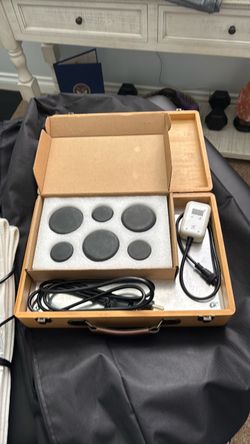 Hot Stone Massage Kit with Wooden Case