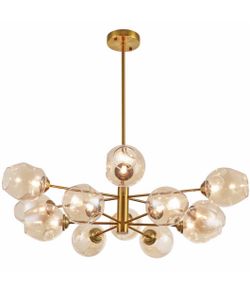 Helen 12-light Sputnik Modern Linear Chandelier - New in Box
