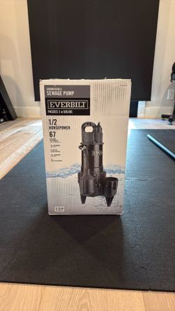 Everbuilt - 1/2 HP Submersible Sewage Ejector Pump