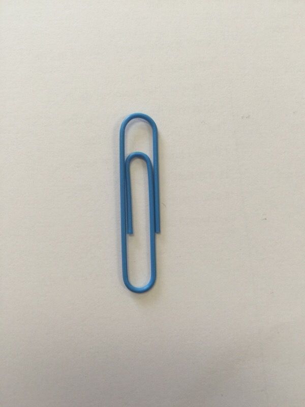 Blue paper clip