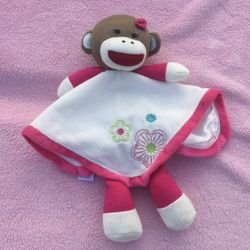 Baby starters sock 2025 monkey plush blanket