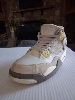 (Size-7Y) Like New, Nike Air Jordan Retro Craft 4 Shoes 'Photon Dust' (DV2262-021)