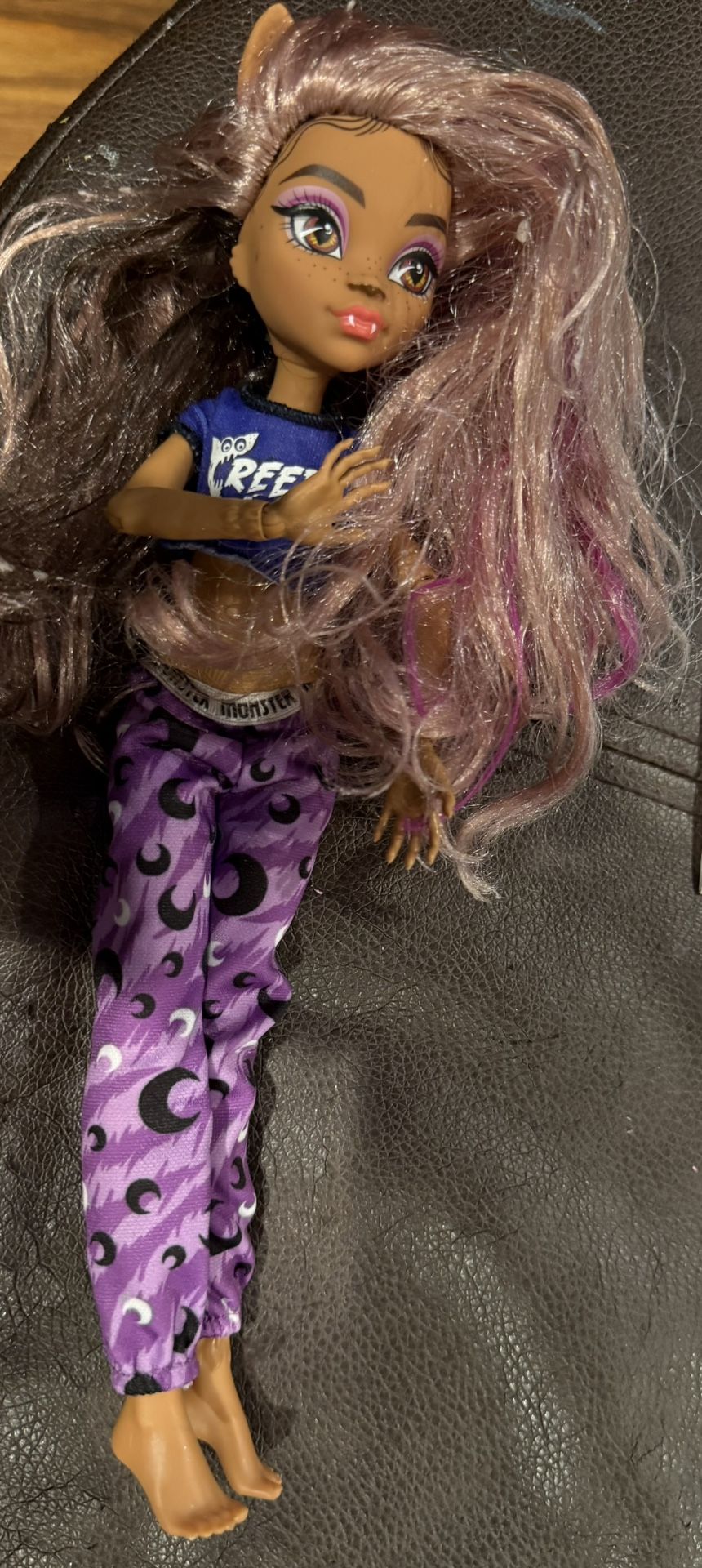 Monster High Clawdeen Wolf  Doll Sleepover Barbie Doll 