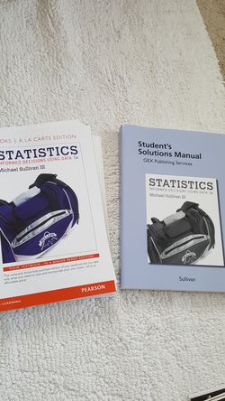 Statistics book & solutions manual