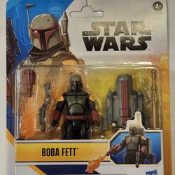 STAR WARS EPIC HEROES SERIES. MANDALORIAN ARMOR ROCKET FIRING BOBA FETT 4 " ACTION FIGURE. 