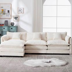 White Cloud Sectional In Stock 