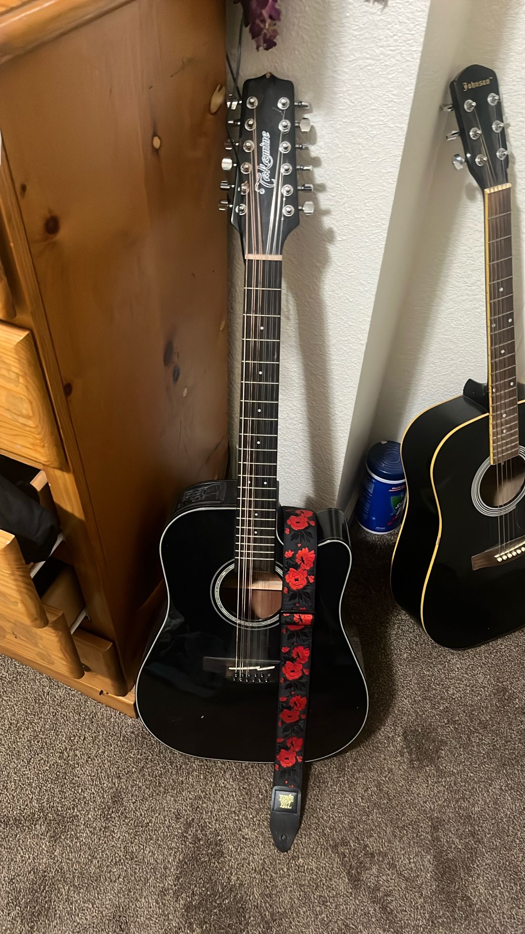 12 String Acoustic Electric Takamine Guitar +25 Dollar Strap