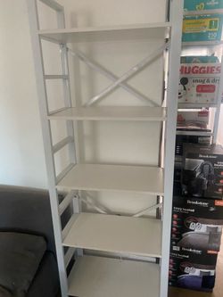 White shelf