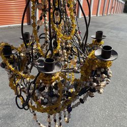 Metal Candelabra Beaded $15