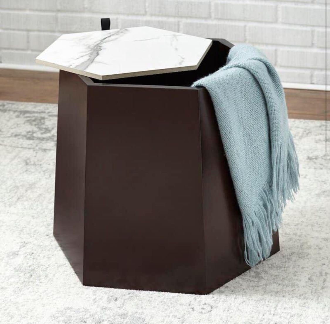 New Storage Drum End Table Side Table