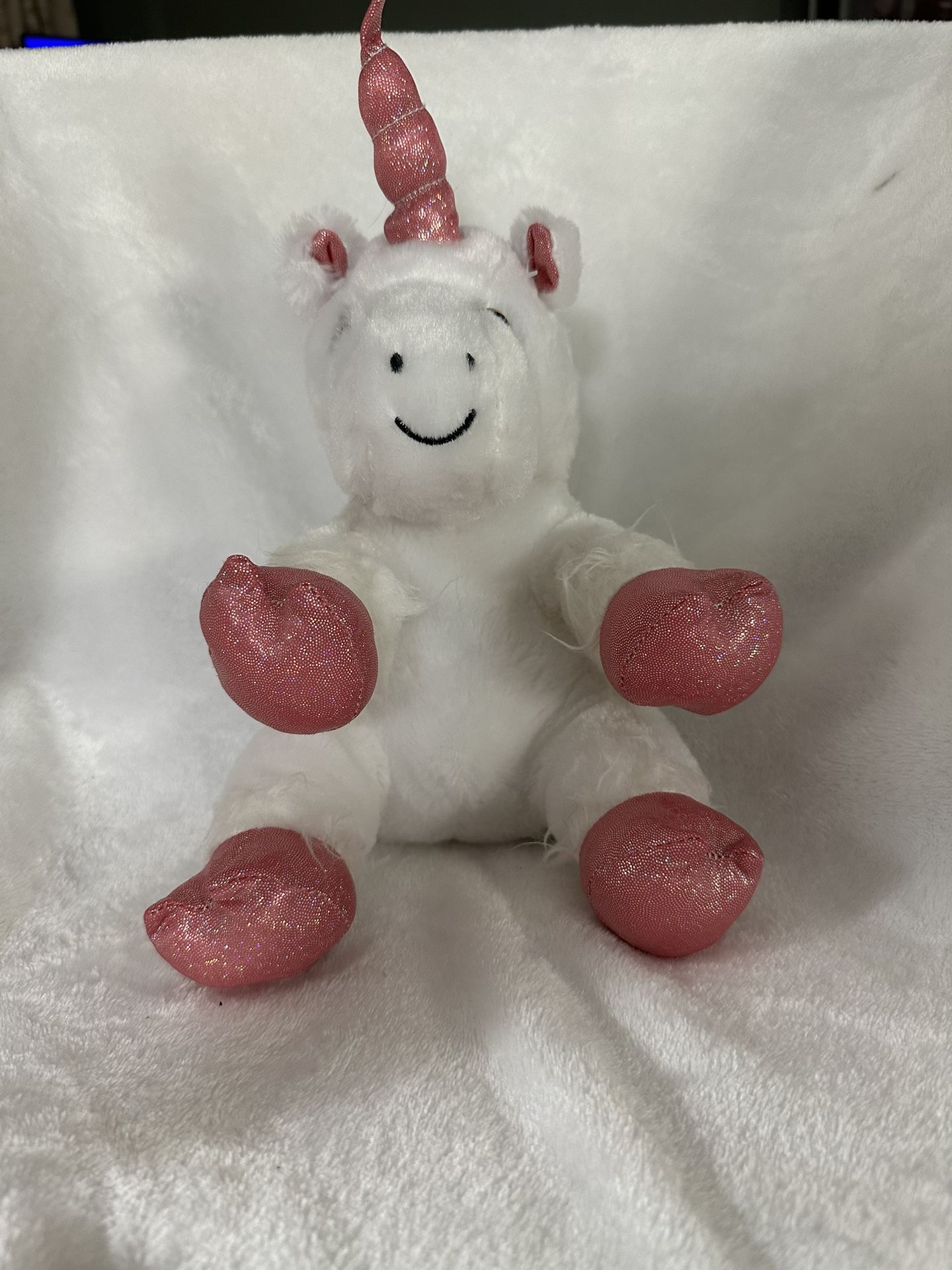 BSTAOFY Light Up White Unicorn 12” Great Condition! New Batteries!