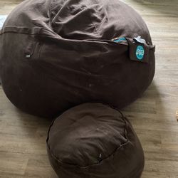 Lovesac With Ottoman