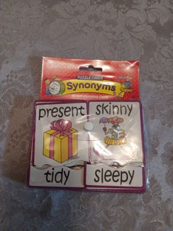 synonyms puzzle cards