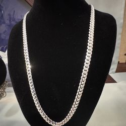 24” 5mm Italian Miami Cuban Link Solid 925 Sterling Silver Necklace