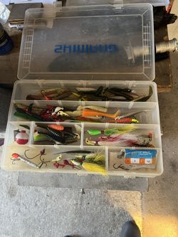 Fishing Containers With Lures & Misc Tackle 