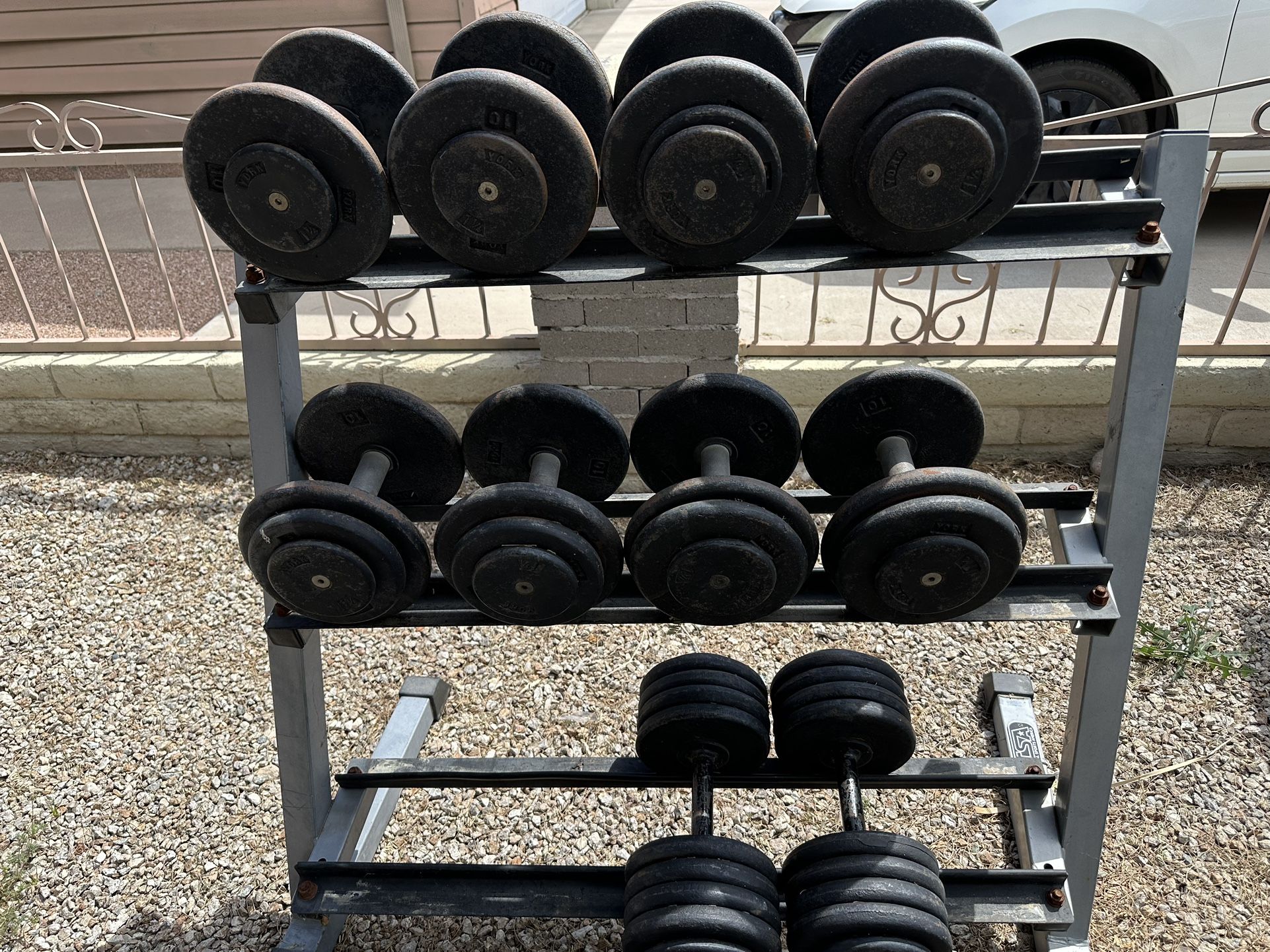 Prostyle Dumbbell Set w/ Rack