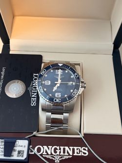Longines HydroConquest 41mm Automatic Blue ceramic bezel L3.781.4.96.6