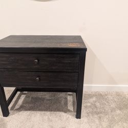 Large Two Drawer Nightstand