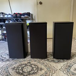 3 Triad In Room Silver LCR Speakers