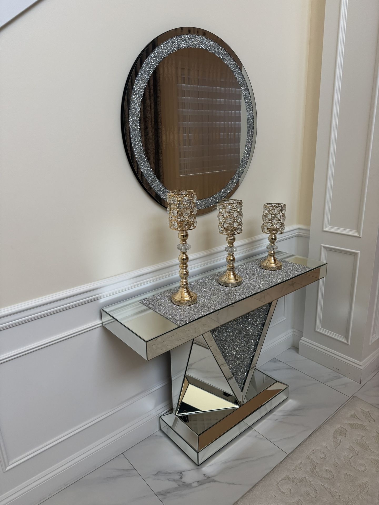 Entry Way Table And Mirror