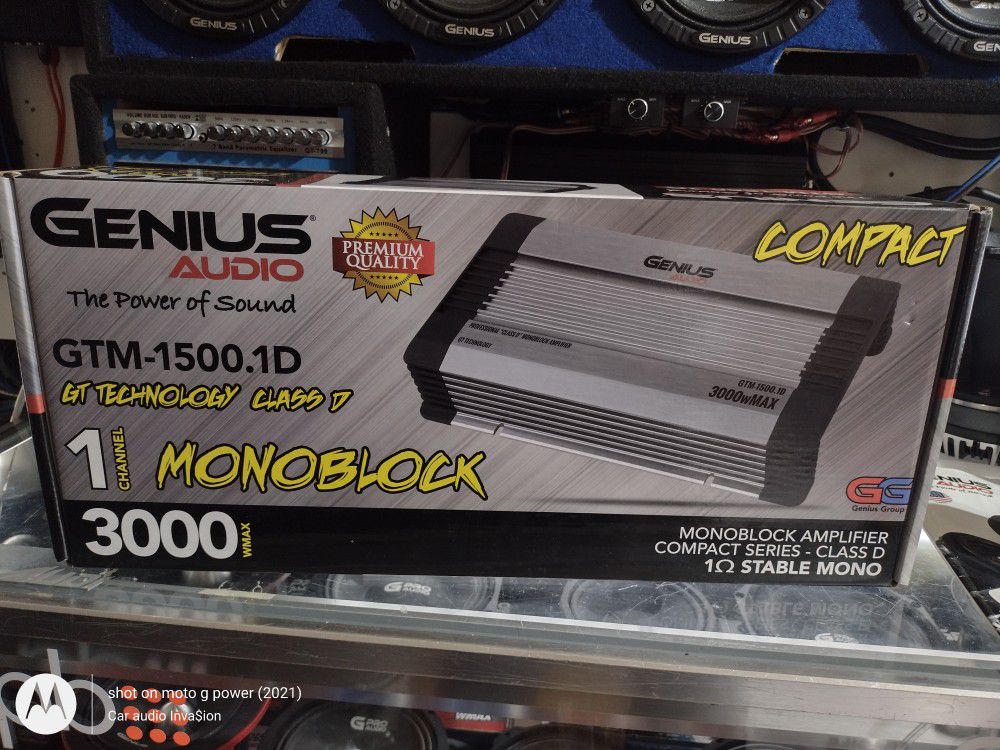 New Genius Audio 3000w Max Power Monoblock Bass Amplifier  $270 Each 