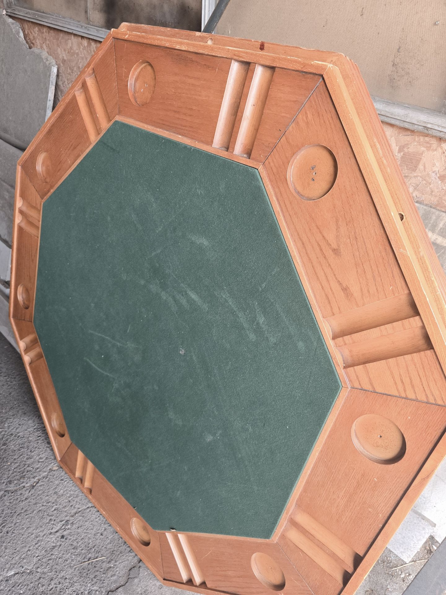 Mizerak bumper pool table & card poker table with pedestal